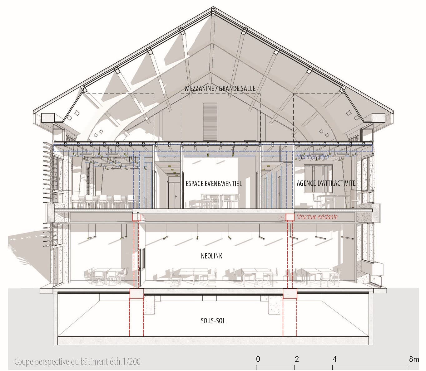 CITÉ NUMÉRIQUE — Blois — coupes transversales
