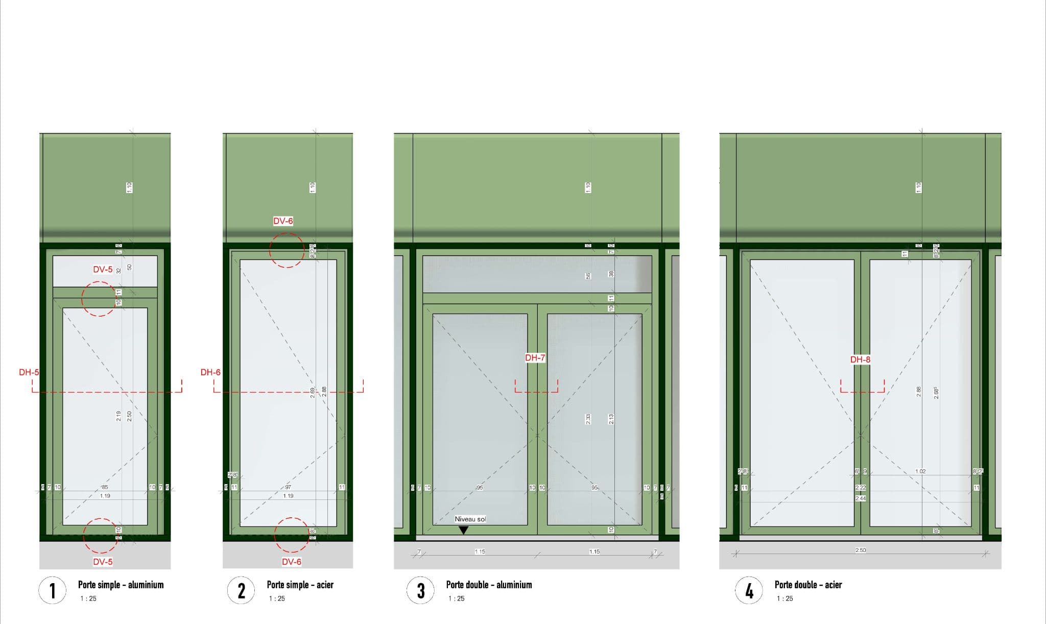 TRANSFORMATION ERP — Fondettes — nomenclature facades, vue 14