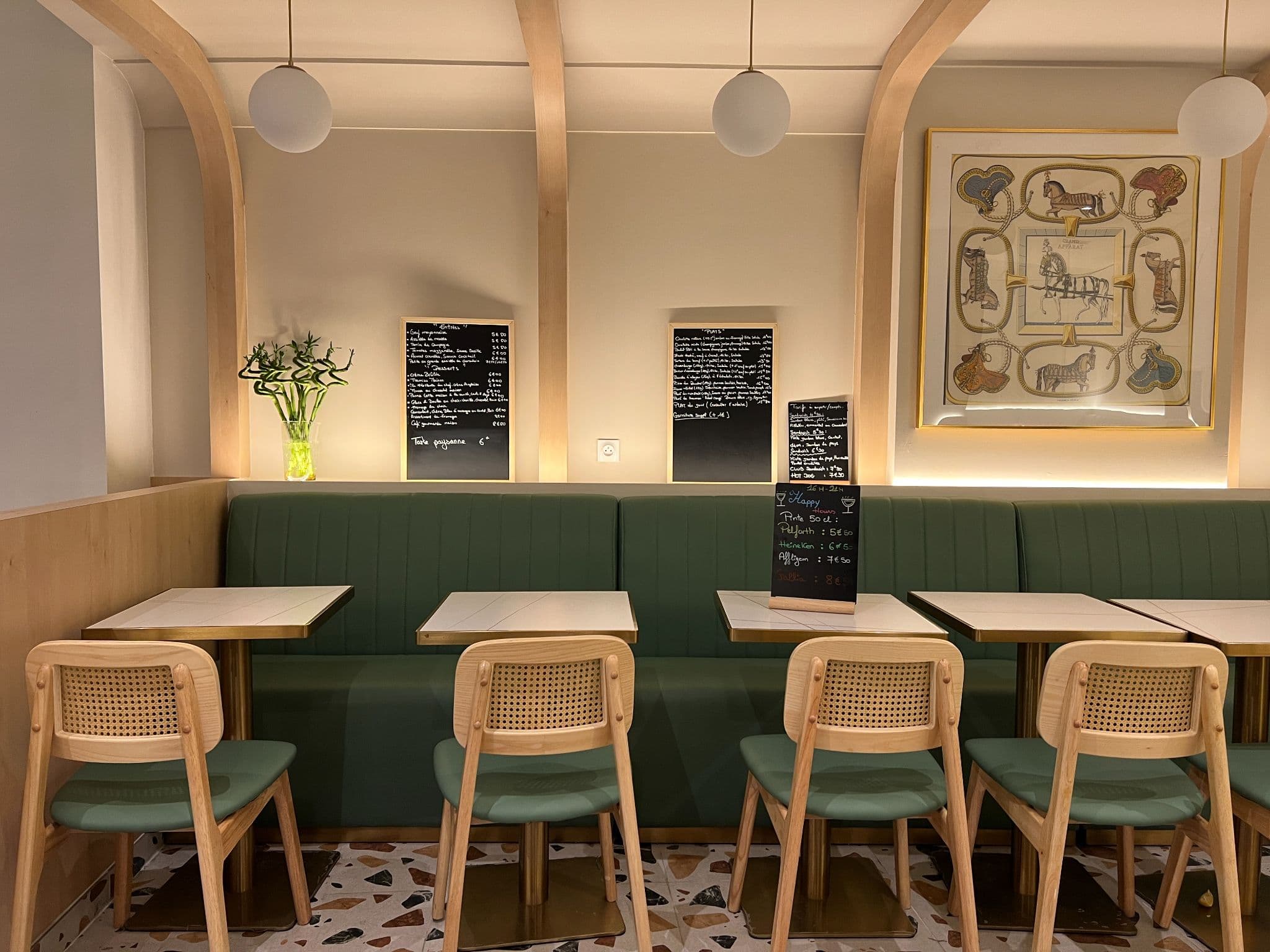 RÉNOVATION BRASSERIE — Paris 8e — projet, vue 1