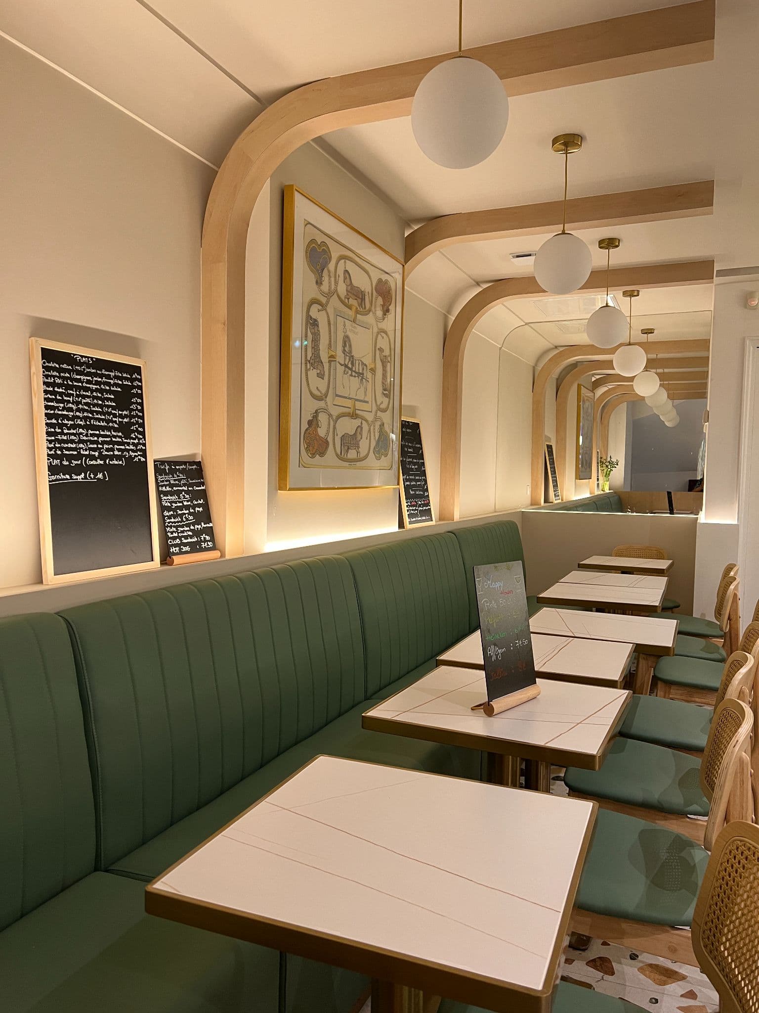 RÉNOVATION BRASSERIE — Paris 8e — projet, vue 2