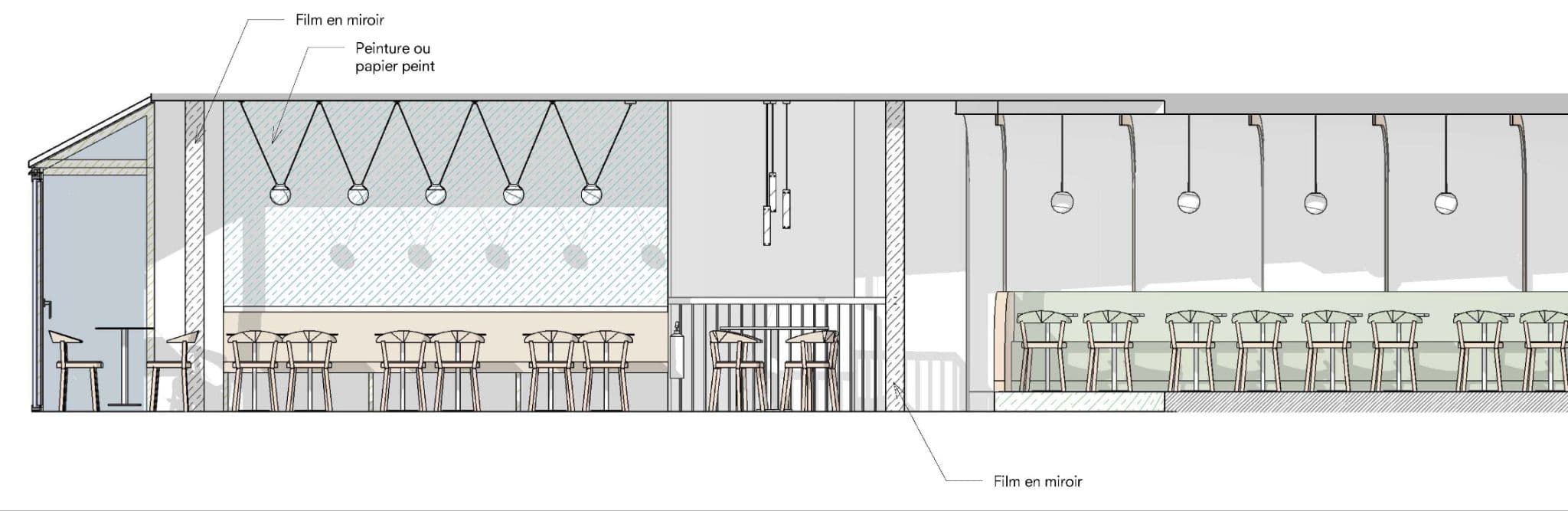 RÉNOVATION BRASSERIE — Paris 8e — plans conception, vue 19