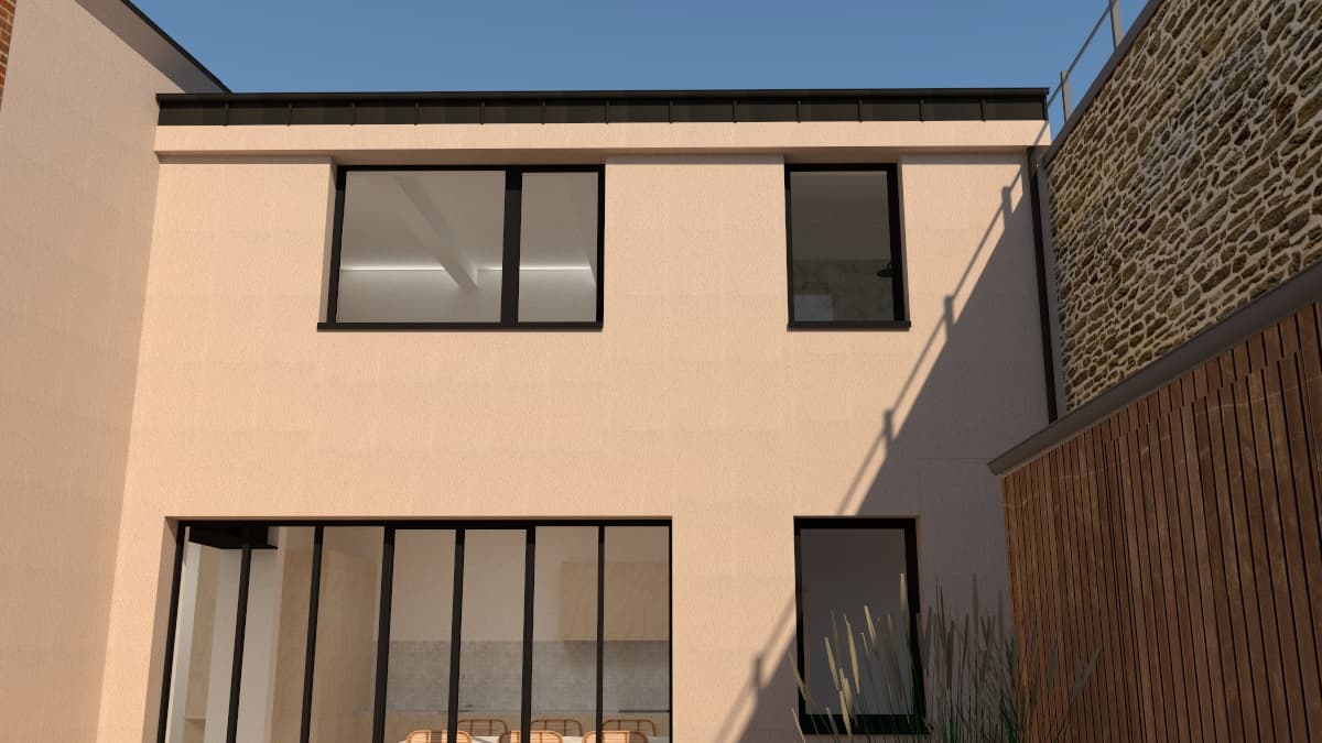 EXTENSION DE MAISON — Rennes — perspectives conception, vue 33