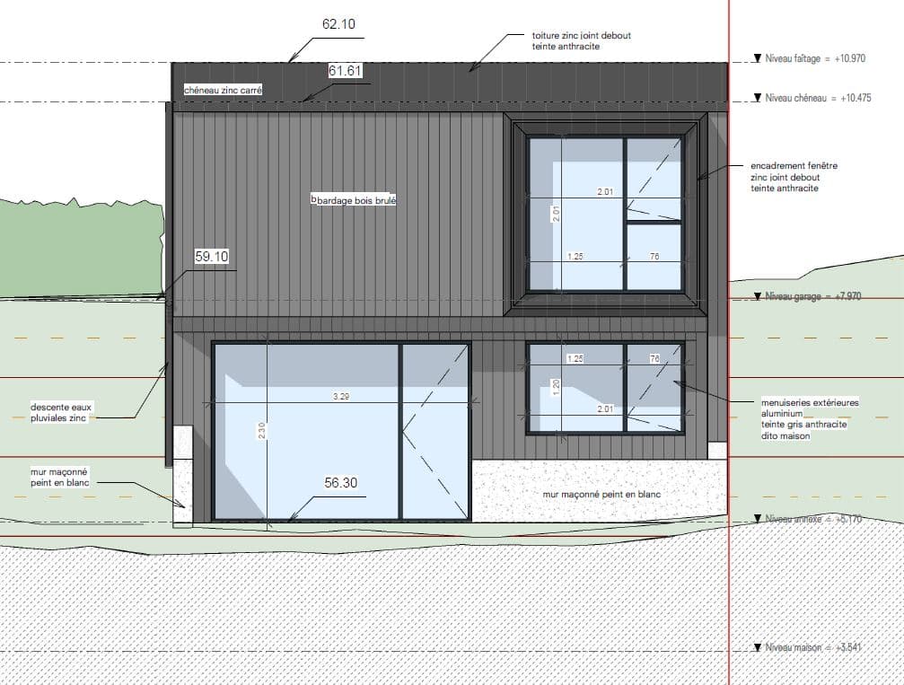 ANNEXE ET GARAGE — Plérin — projet - plans, vue 6