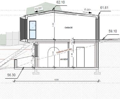 ANNEXE ET GARAGE — Plérin — projet - plans, vue 8