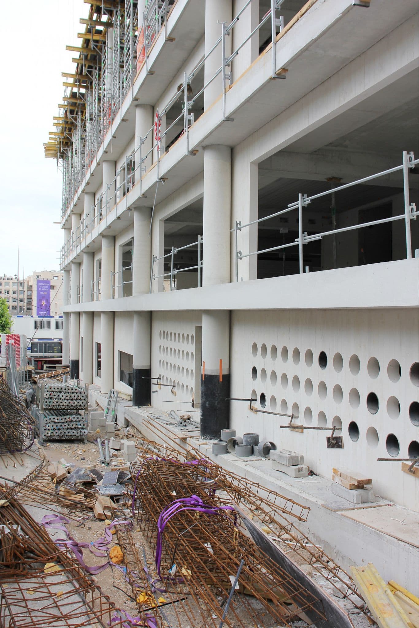 IMVT — Institut Méditerranéen — chantier, vue 2