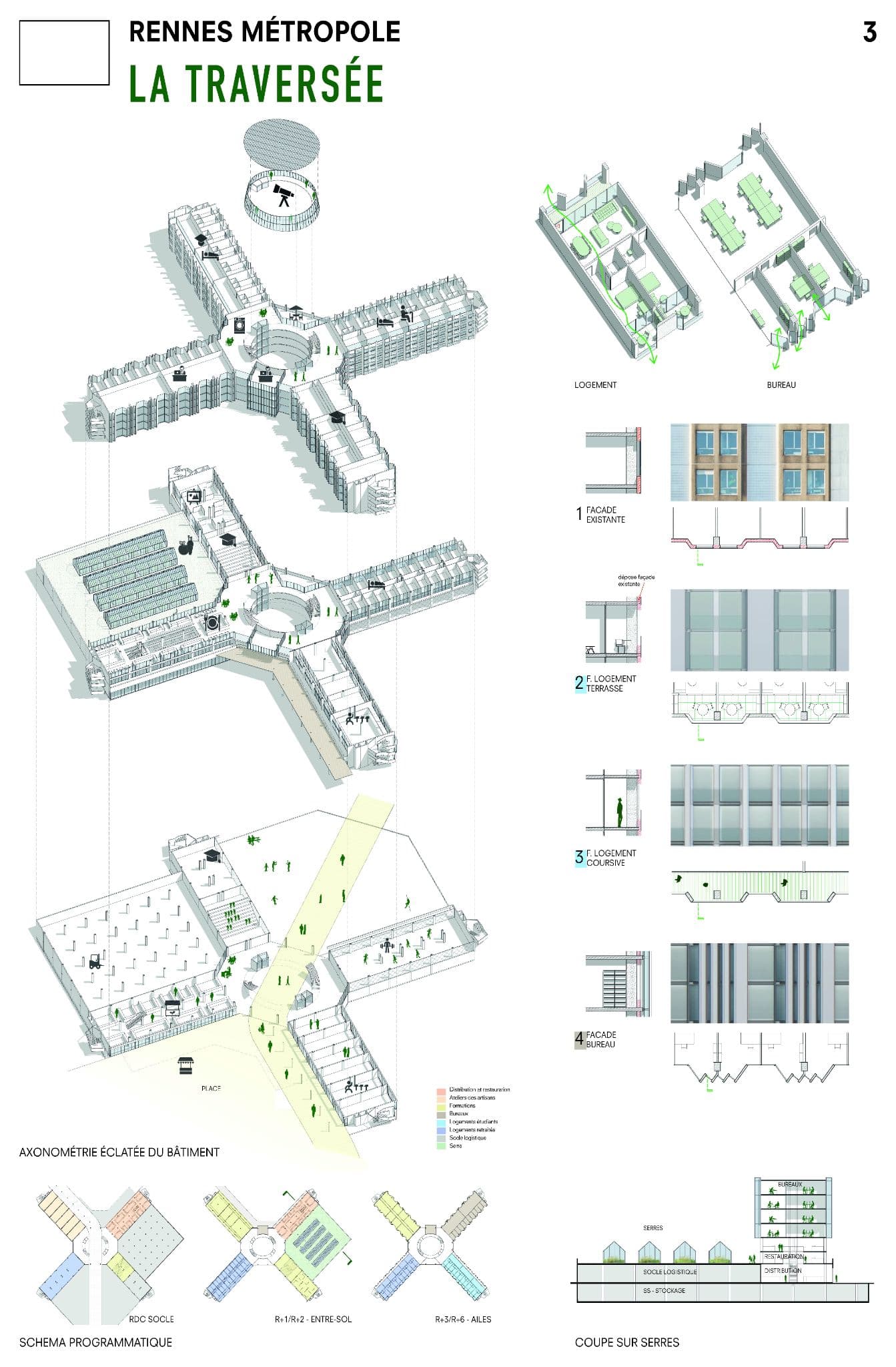 EUROPAN — Rennes — projet, vue 3